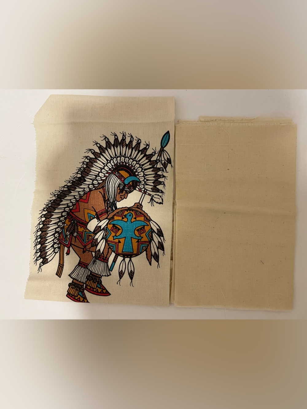 NEW Muslin Fabric Native American Indian Print and plain muslin see sizes below